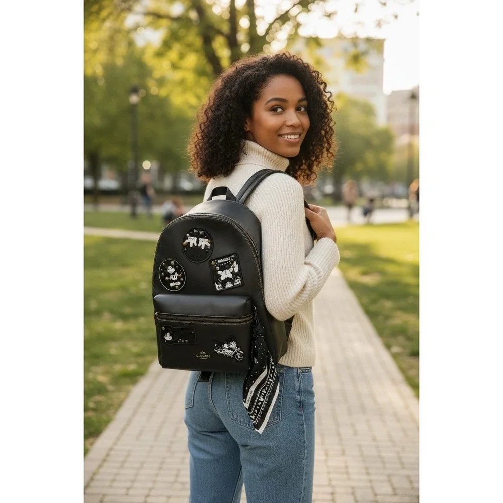 COACH X Disney Mickey Mouse‎ Patches Charlie Backpack